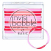 Invisibobble Basic Jelly Twist Ultra tenké gumičky do vlasů červeno-růžové 10 kusů