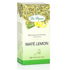 Dr. Popov Maté lemon bylinný čaj z Jižní Ameriky, aromatizovaný 30 g, 20 nálevových sáčků á 1,5 g
