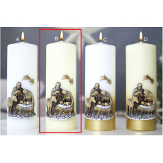 Lima Svatá rodina svíčka slonová kost válec 70 x 200 mm 1 kus