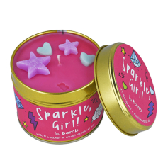 Bomb Cosmetics Třpytivé děvče - Sparkle, Girl! Vonná přírodní, ručně vyrobena svíčka v plechové dóze hoří až 35 hodin