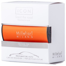 Millefiori Milano Icon Orange Tea - Pomerančový čaj vůně do auta Classic oranžová voní až 2 měsíce 47 g