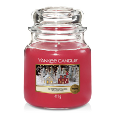 Yankee Candle Christmas Magic - Vánoční kouzlo vonná svíčka Classic střední sklo 411 g