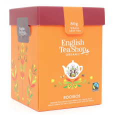 English Tea Shop Bio Rooibos čistý sypaný 80 g + dřevěná odměrka se sponou