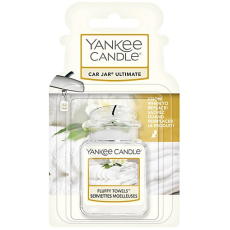 Yankee Candle Fluffy Towels - Nadýchané osušky gelová vonná visačka do auta 24 g