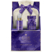 Grace Cole Lavender Sleep Therapy nahřívací láhev + šumivá koule do koupele 2 x 50 g + vonný sprej na polštář, kosmetická sada pro ženy