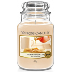 Yankee Candle Freshly Tapped Maple - Tekoucí javorový sirup vonná svíčka Classic velká sklo 623 g