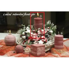 Lima Wellness Vánoční fantazie aroma svíčka válec 60 x 120 mm 1 kus