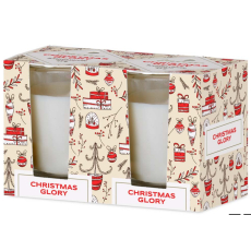 Emocio Christmas Glory - Cookie and Cream vonná svíčka sklo 52 x 65 mm 2 kusy v krabičce