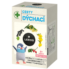 Leros Cesty dýchací bylinný čaj na podporu obranyschopnosti a normální funkce horních cest dýchacích pro děti 20 x 2 g