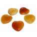 Avanturin orange Hmatka, léčivý drahokam ve tvaru srdce přírodní kámen 3 cm 1 kus