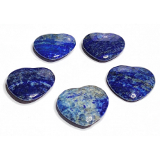 Lapis Lazuli Hmatka, léčivý drahokam ve tvaru srdce přírodní kámen 3 cm 1 kus