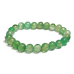 Achát zelený náramek elastický z přírodního kamene, kulička 8 mm / 16 - 17 cm