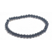 Onyx černý náramek elastický přírodní kámen, kulička 4 mm / 16 - 17 cm