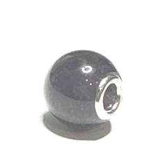 Akvamarin modrý přívěsek kulatý 14 mm, otvor 4,2 mm 1 kus