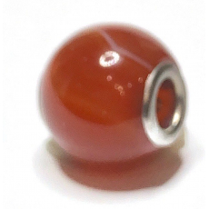 Jaspis červený přívěsek kulatý 14 mm, otvor 4,2 mm 1 kus