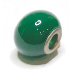 Avanturin zelený přívěsek kulatý přírodní kámen 14 mm, otvor 4,2 mm 1 kus, kámen štěstí