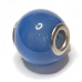 Křemen modrý přívěsek kulatý přírodní kámen 14 mm, otvor 4,2 mm 1 kus, nejdokonalejší léčitel