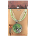 Albi Šperk náhrdelník Ovál zelený 1 kus