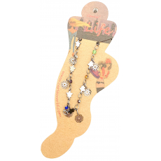 Albi Šperk na nohu Hvězdičky a kytičky s barevnými kamínky 1 kus