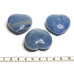 Křemen modrý Hmatka, léčivý drahokam ve tvaru srdce přírodní kámen 4 cm 1 kus, nejdokonalejší léčitel