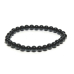 Onyx černý náramek elastický přírodní kámen, kulička 6 mm / 16 - 17 cm