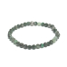 Smaragd fazet náramek elastický přírodní kámen, kulička 5 mm / 16 - 17 cm