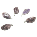 Ametyst Lavender Malawi Troml přívěsek přírodní kámen 2,2-3 cm, 1 kus