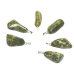 Epidot Troml přívěsek přírodní kámen, 2,2-3 cm, 1 kus, kámen pro léčení srdce