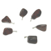 Obsidian Moka Troml přívěsek přírodní kámen, 2,2-3 cm, 1 kus, kámen záchrany