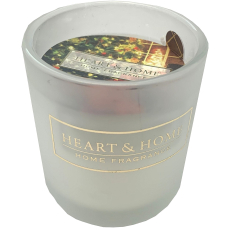 Heart & Home Hřejivé Vánoce sojová vonná votivní svíčka ve skle doba hoření až 15 hodin 5,8 x 5 cm