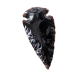 Obsidian přívěsek šíp přírodní kámen 3,8-5 cm