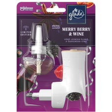 Glade Electric Scented Oil Merry Berry & Wine - Lesní plody a červené víno elektrický osvěžovač vzduchu strojek s tekutou náplní 20 ml