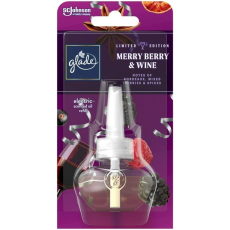 Glade Electric Scented Oil Merry Berry & Wine - Lesní plody a červené víno tekutá náplň do elektrického osvěžovače vzduchu 20 ml