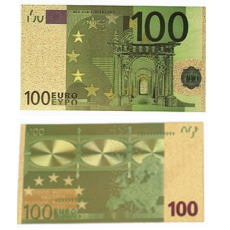 Talisman Zlatá plastická bankovka 100 EUR