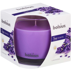 Bolsius True Scents Lavender - Levandule vonná svíčka ve skle 95 x 95 mm, doba hoření 43 hodin