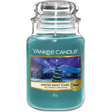 Yankee Candle Winter Night Stars - Hvězdy zimní noci vonná svíčka Classic velká sklo 623 g