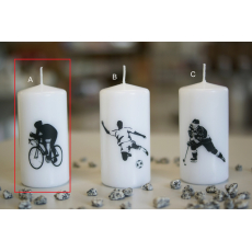 Lima Sporty Cyklista svíčka bílá válec 50 x 100 mm 1 kus