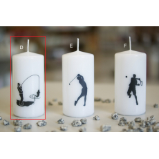 Lima Sporty Rybář svíčka bílá válec 50 x 100 mm 1 kus
