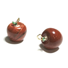 Jaspis červený jablko poznání přívěsek, přírodní kámen 2,7 x 15 mm, kámen úplné péče