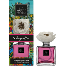 Lady Venezia Naif Magnolia - Magnólie aroma difuzér s květem pro postupné uvolňování vůně 100 ml