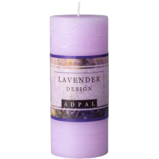 Adpal Lavender Design vonná svíčka válec 70 x 160 mm