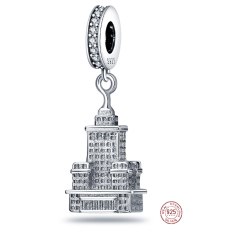 Charm Sterlingové stříbro 925 USA - Empire State Building, přívěsek na náramek cestování