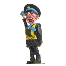 EP Line Deadstone Valley Zombie sběratelská figurka, policajt Fred s vlastní rakví a náhrobkem