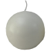Bílá svíčka koule velká 100 mm 1 kus