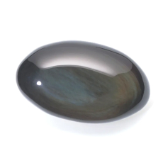 Obsidian duhový mýdlo přírodní kámen cca 8 x 4,5 cm 1 kus