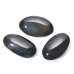 Obsidian černý mýdlo přírodní kámen cca 8 x 6 cm 1 kus, kámen záchrany