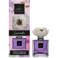 Lady Venezia Dream Lavanda - Levandule aroma difuzér s květem pro postupné uvolňování vůně 100 ml