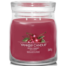 Yankee Candle Black Cherry - Zralé třešně vonná svíčka Signature střední sklo 2 knoty 368 g