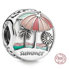 Charm Sterlingové stříbro 925 Léto na pláži - Summer, korálek na náramek cestování
