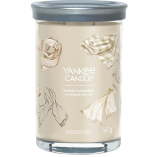 Yankee Candle Warm Cashmere - Hřejivý kašmír vonná svíčka Signature Tumbler velká sklo 2 knoty 567 g